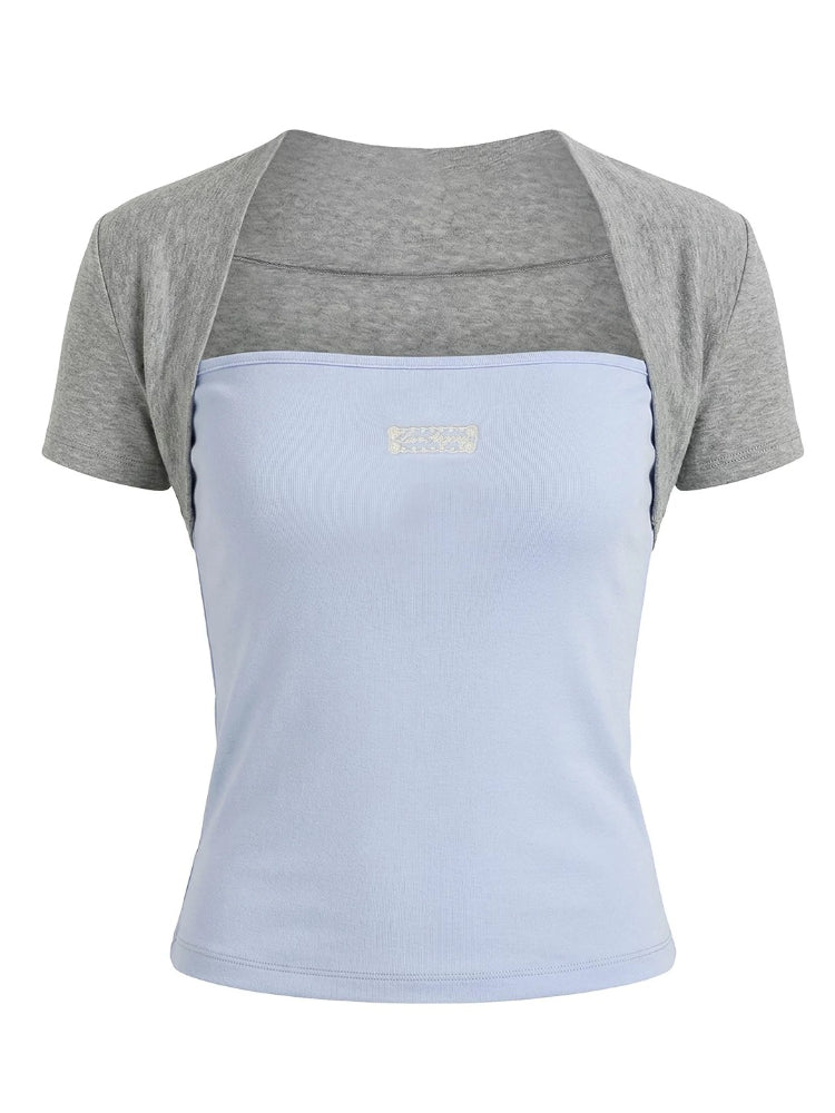 Contrast Layered T-Shirt