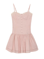 Pink Lace Cami Mini Dress