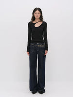 Asymmetric Cutout Top