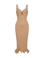 Bow Knit Cutout Mini Dress