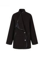 Vintage Shearling-Wool Double-Faced Coat