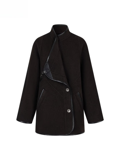 Vintage Shearling-Wool Double-Faced Coat