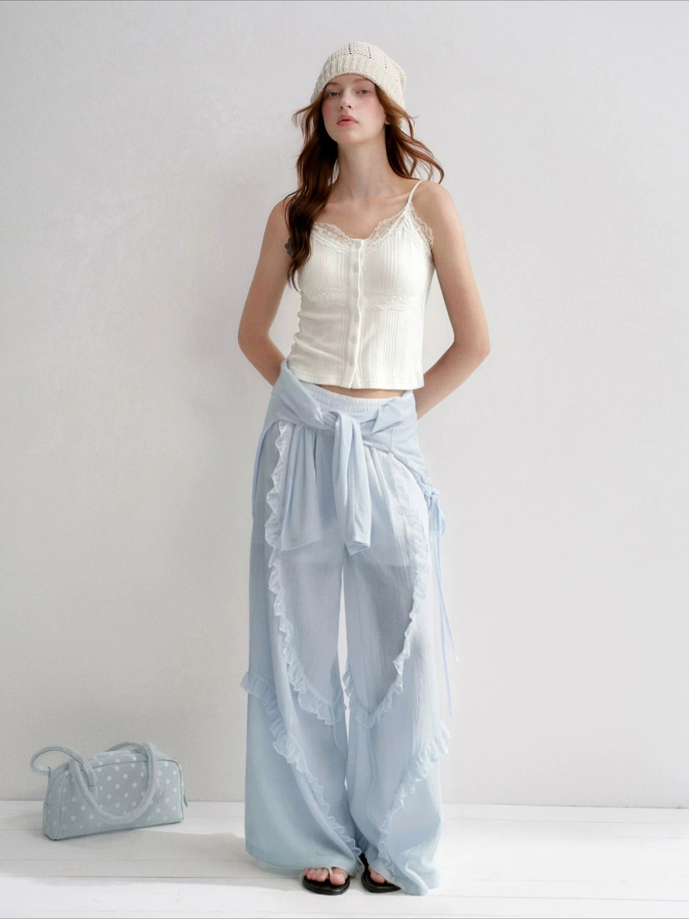 Lace Wide Leg Pants