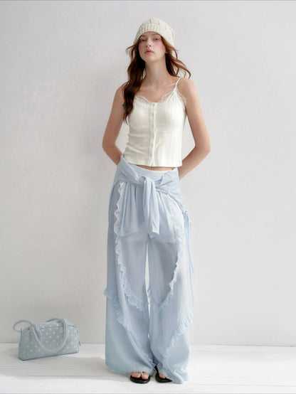 Lace Wide Leg Pants