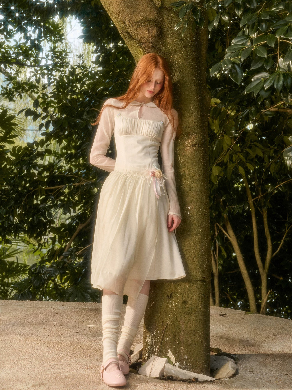 Grapefruit Tencel Dress Set