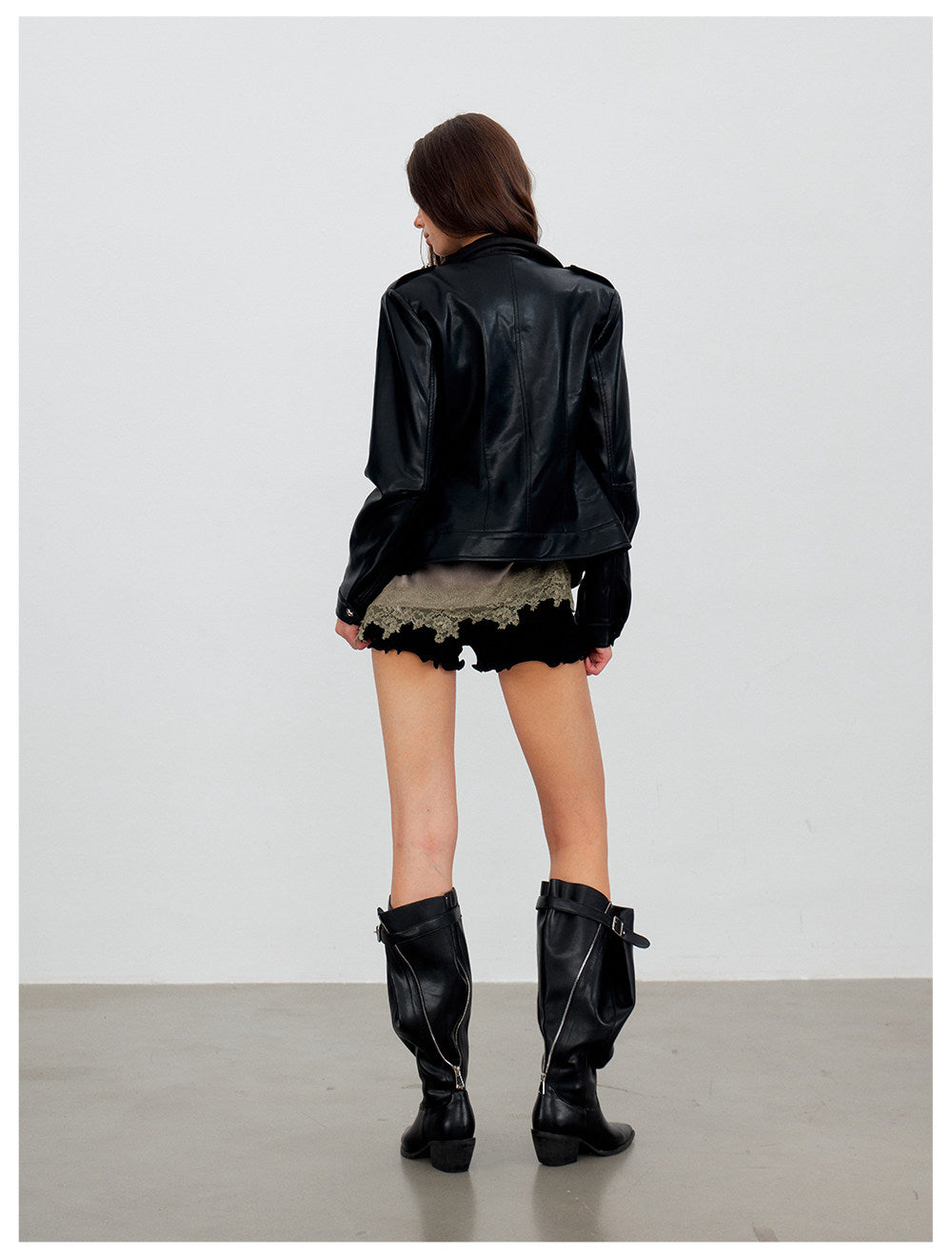 Asymmetric PU Moto Jacket