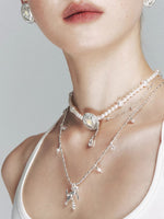Opal Pearl Heart Necklace