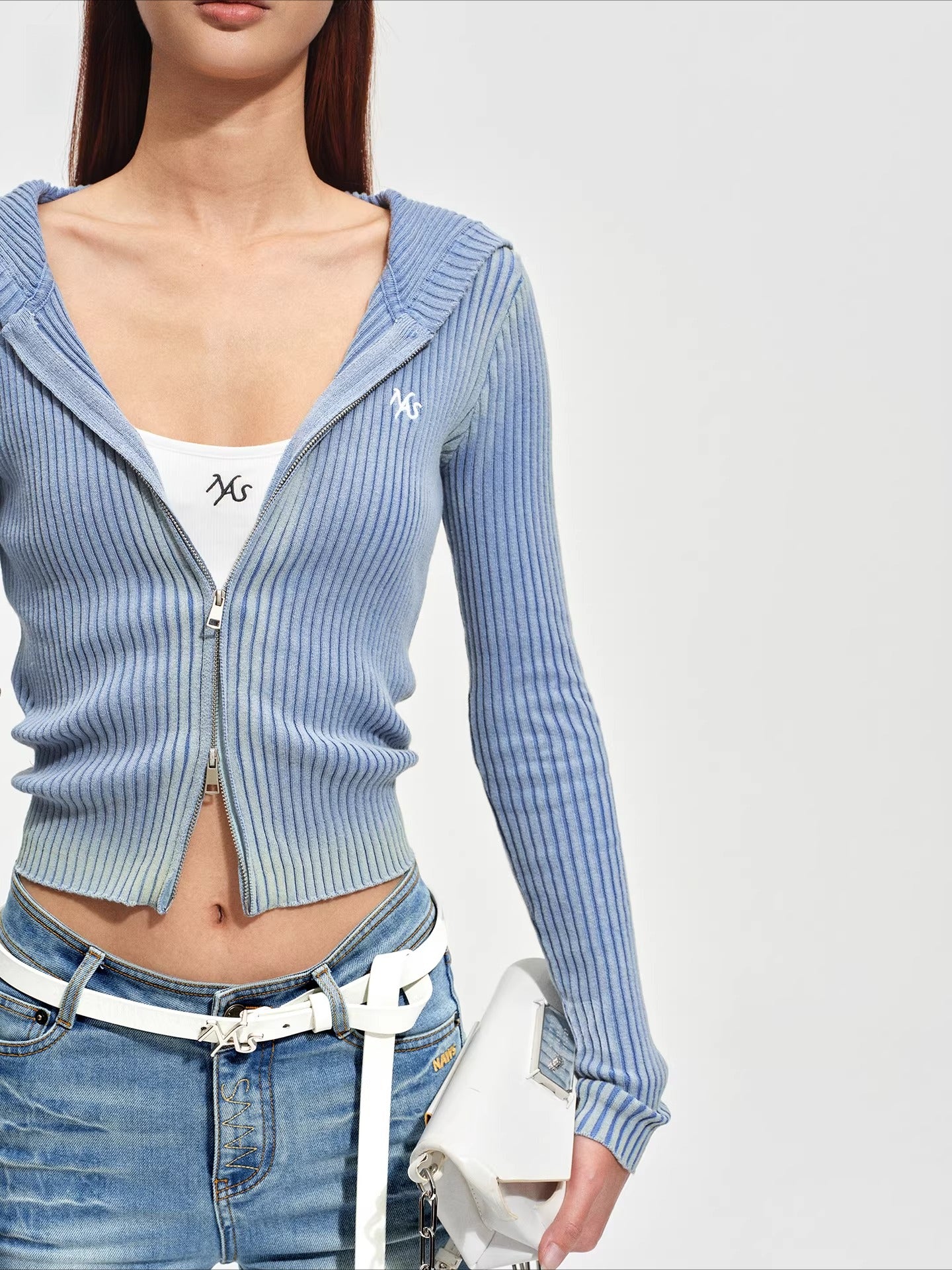 Equestrian Washed Cotton Knit Cardigan