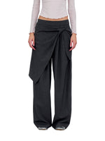 Twisted Wide Leg Trousers