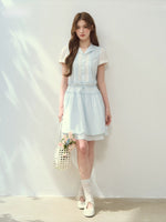 “Sea Breeze Holiday” Lyocell Shirt Dress