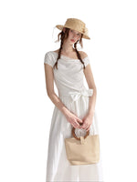 Lace Cowl-Neck Maxi Dress