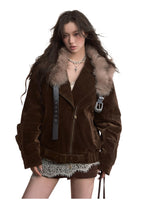 Vintage Loose Denim Down Jacket