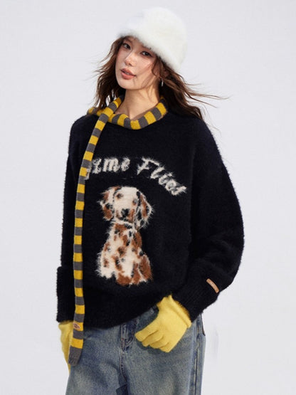 Cartoon Puppy Sweater