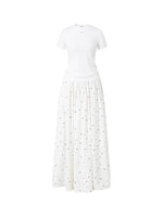 Polka-Dot Patchwork Dress