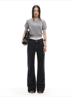 Pony Knit Cropped Tee