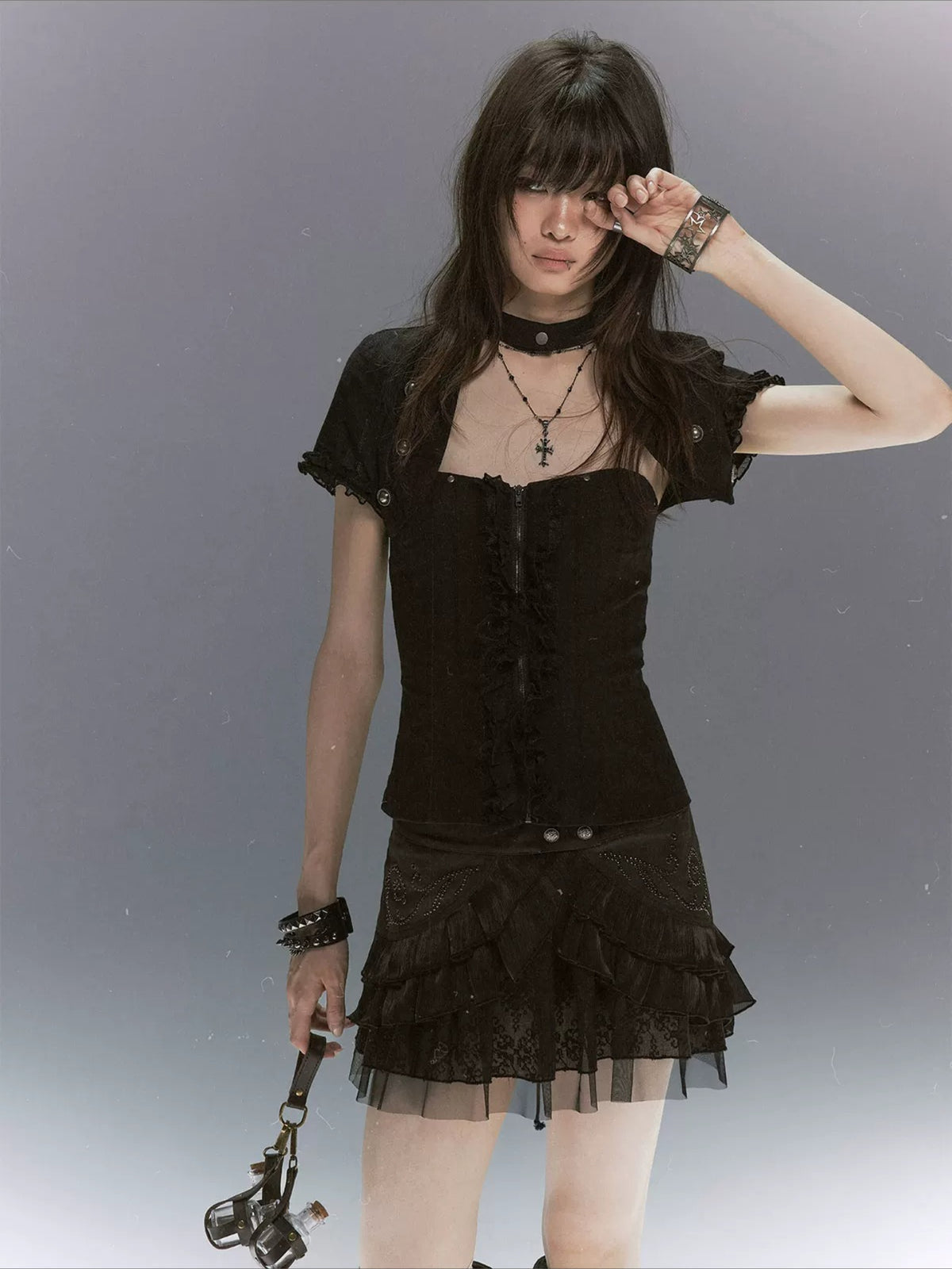 Lace Ruffle Set