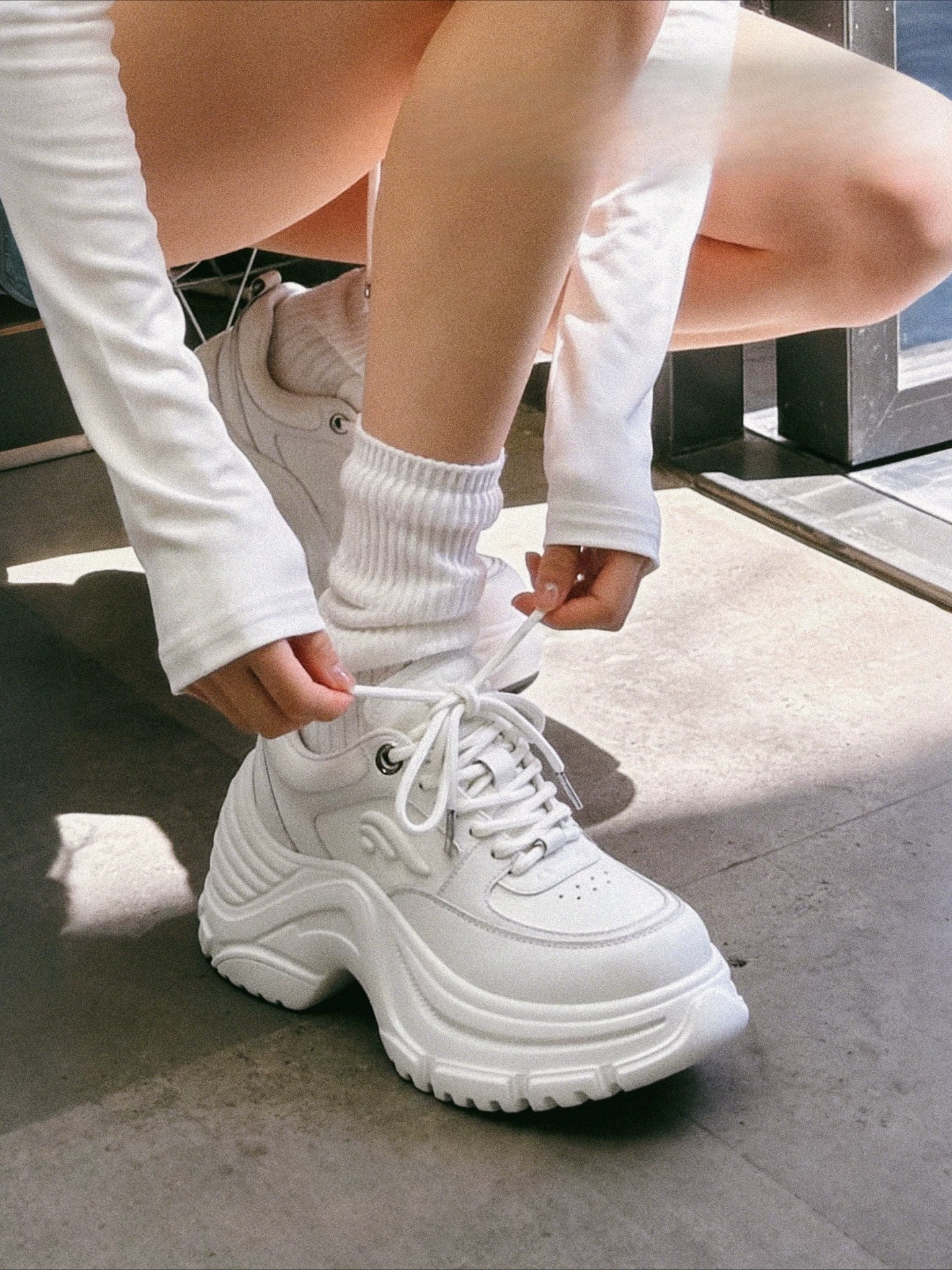 White Dad Sneakers