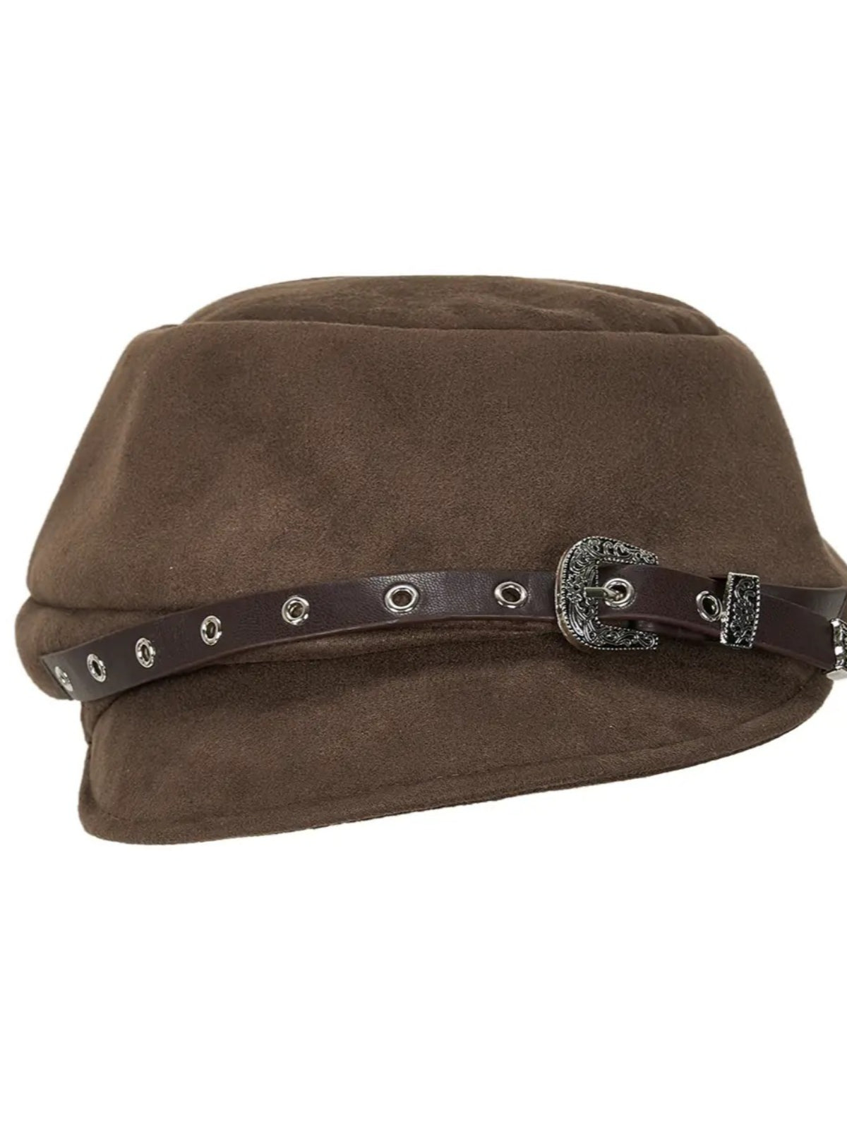 Vintage Suede Beret Hat