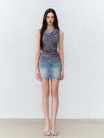Cold Mist Mesh Drape Top