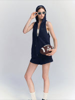 Hooded Vest Shorts Set
