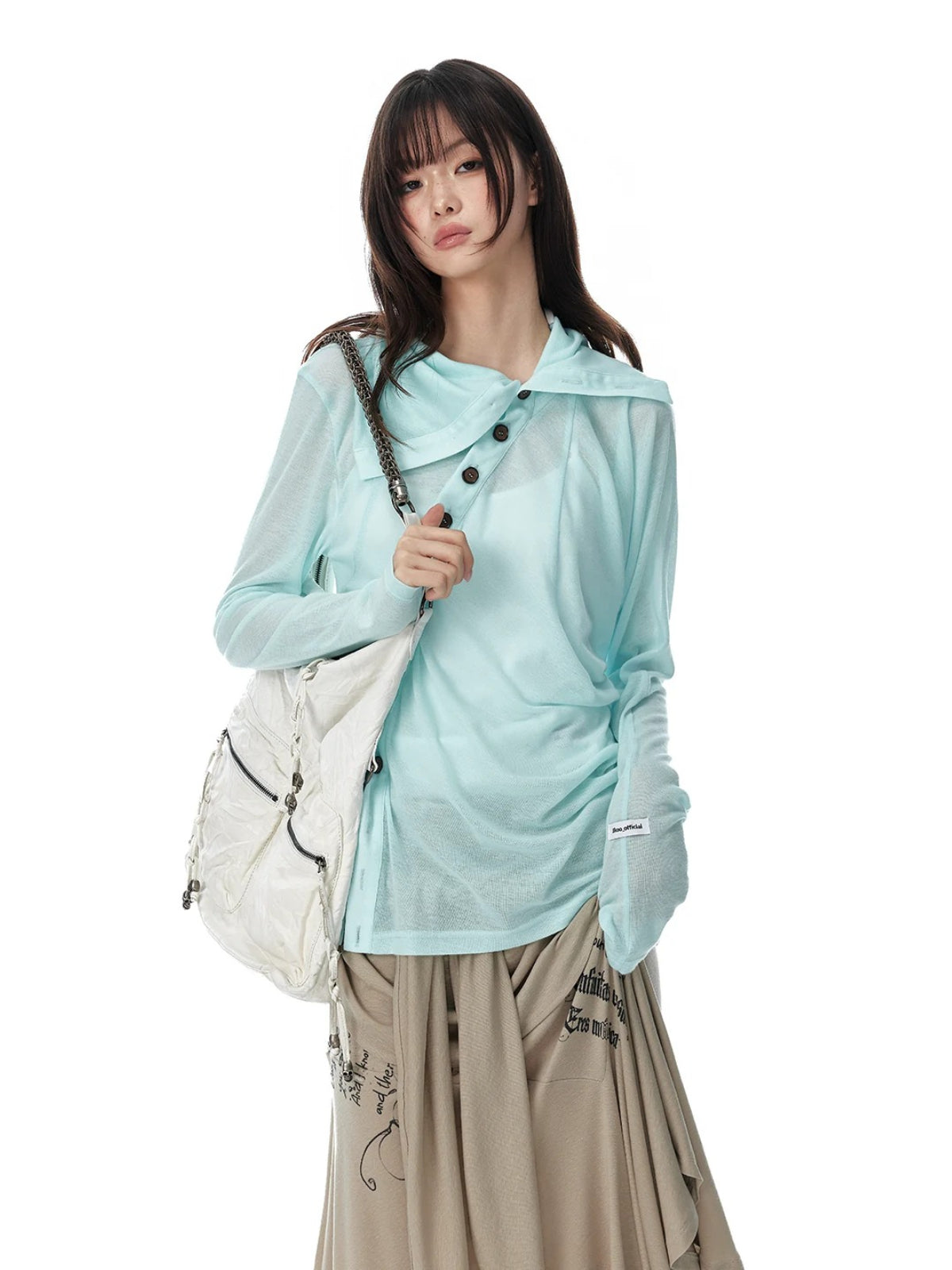 Mint Layered Sun Protection Shirt
