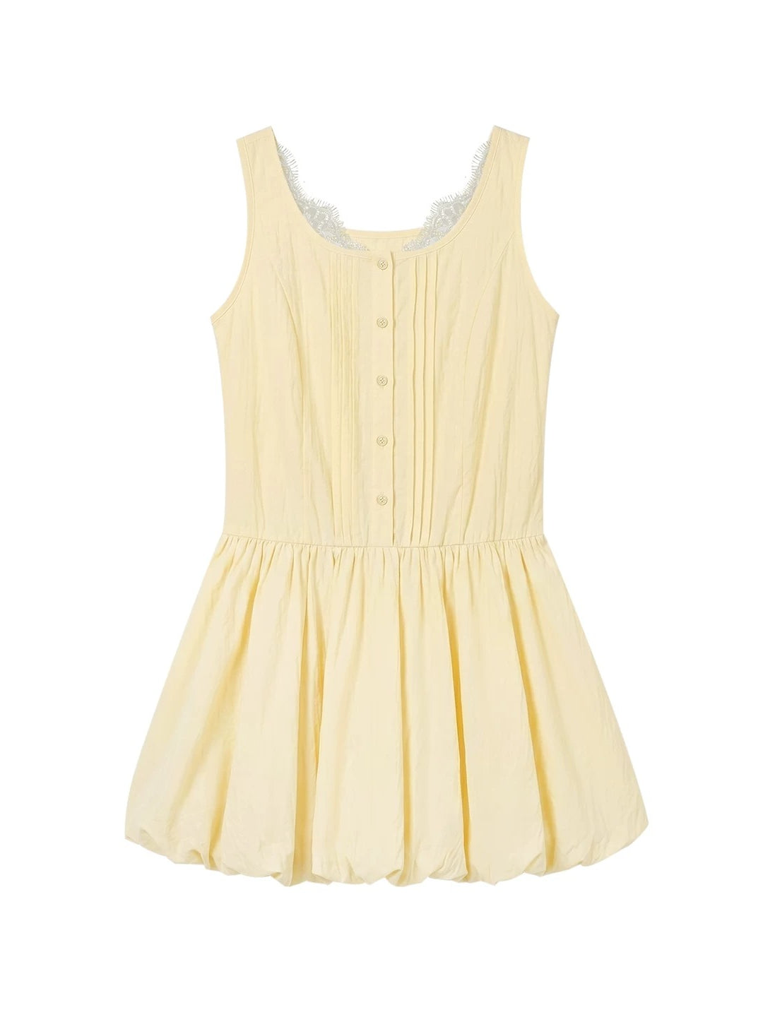 Sleeveless Lace Bubble Dress