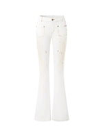 Polar Flare Stretch Denim Pants