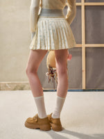 Mohair and Satin Cardigan & Skirt Set