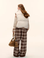 90% Down Puffer Stand-Collar Drawstring Vest