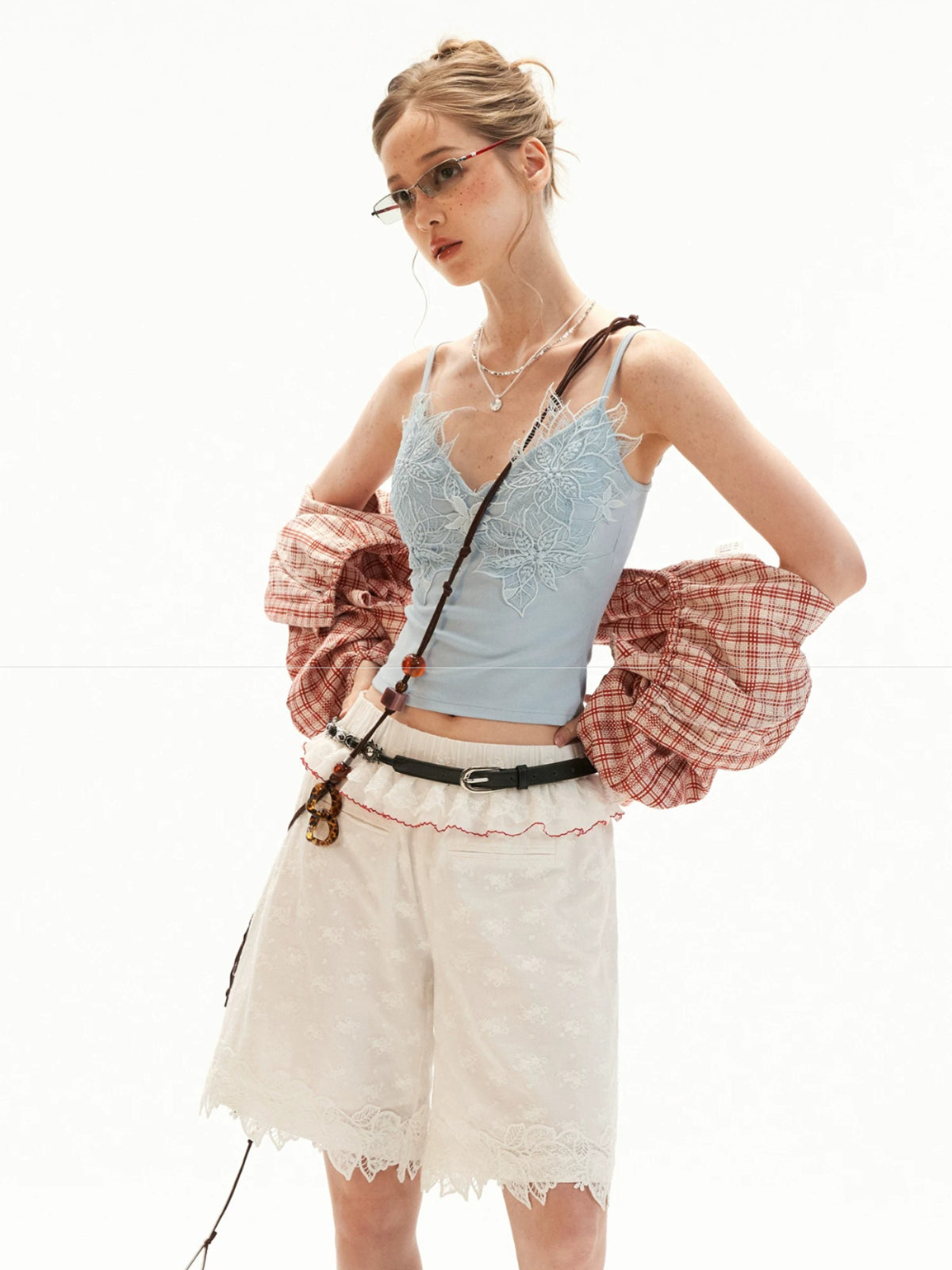 Lace Trim Padded Camisole Top