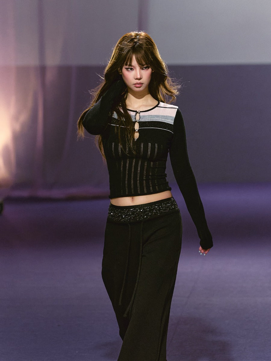 Cutout Knit Top