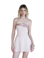 Collar Layered Tulle Mini Dress