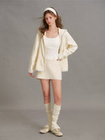 Polar Fleece Hooded Zip Jacket
