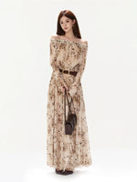 Leopard Mesh Dress