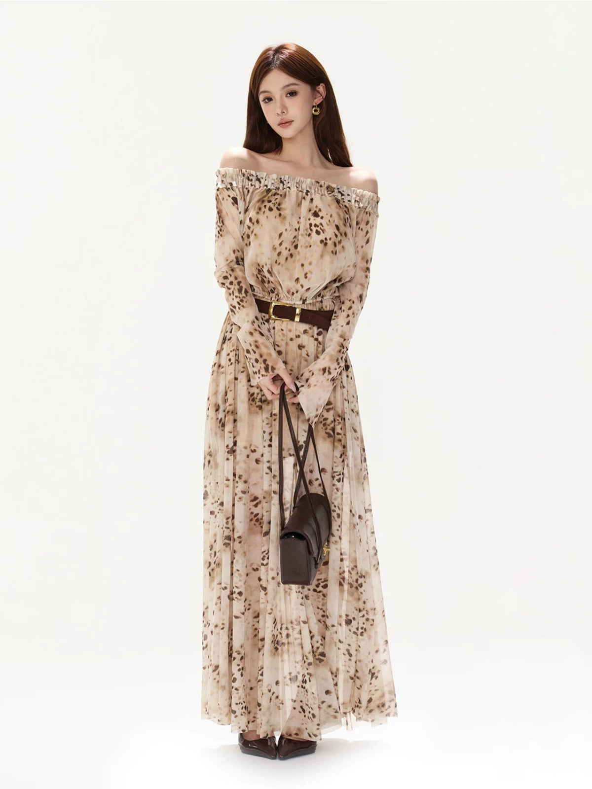 Leopard Mesh Dress