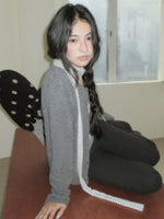 Soft Knit Bow Detail Cropped Cardigan