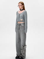 Handwritten Logo Pocket Straight Leg Jeans