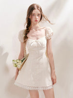 Pink Floral Lace Dress