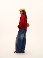 Vintage Curved-Blade Jeans