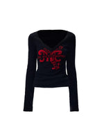 Contrast Jacquard Knit Sweater