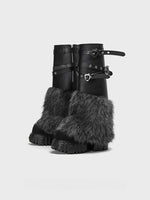 Black Platform Combat Boots