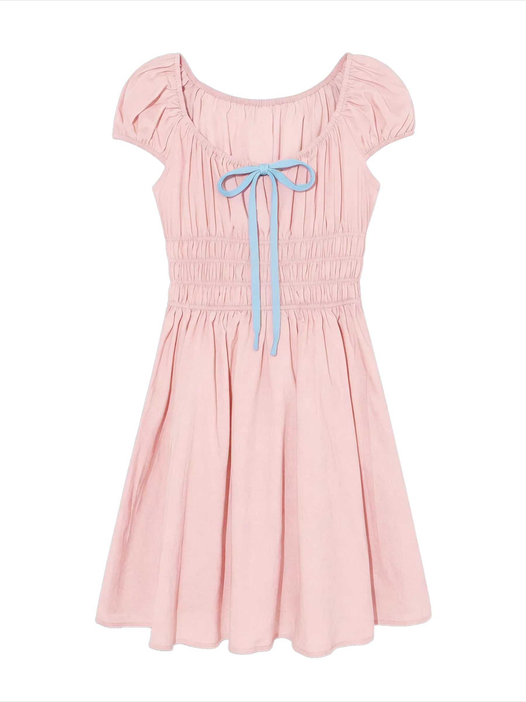 French Floral Tie Waist Dress