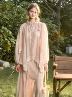 Lace Round Neck Trimmed Shirt