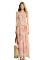 Floral Print Long Vacation Dress