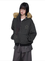 Devil Ear Stripe Hoodie