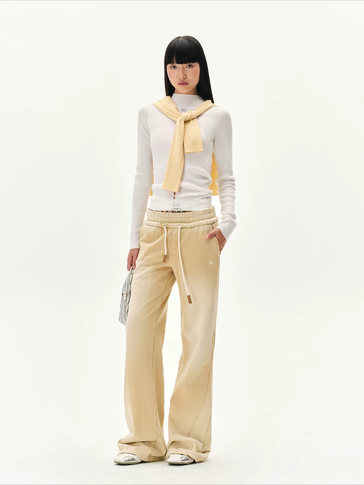 Faded Double Waist Pants