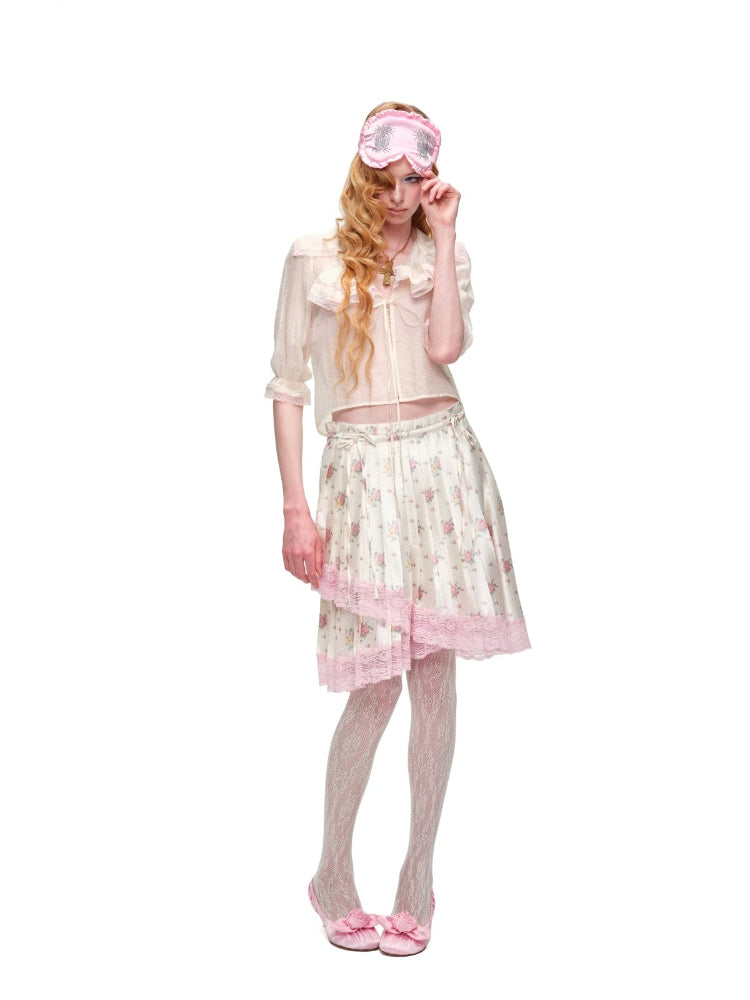 Sailor Collar Chiffon Blouse