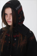 Fair Isle Pony Jacquard Chunky Knit Sweater