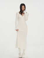 White & Black Mermaid Classic Dress