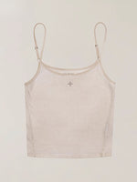 Vintage Storm Fade Dye Long Camisole Wild Horse Brown